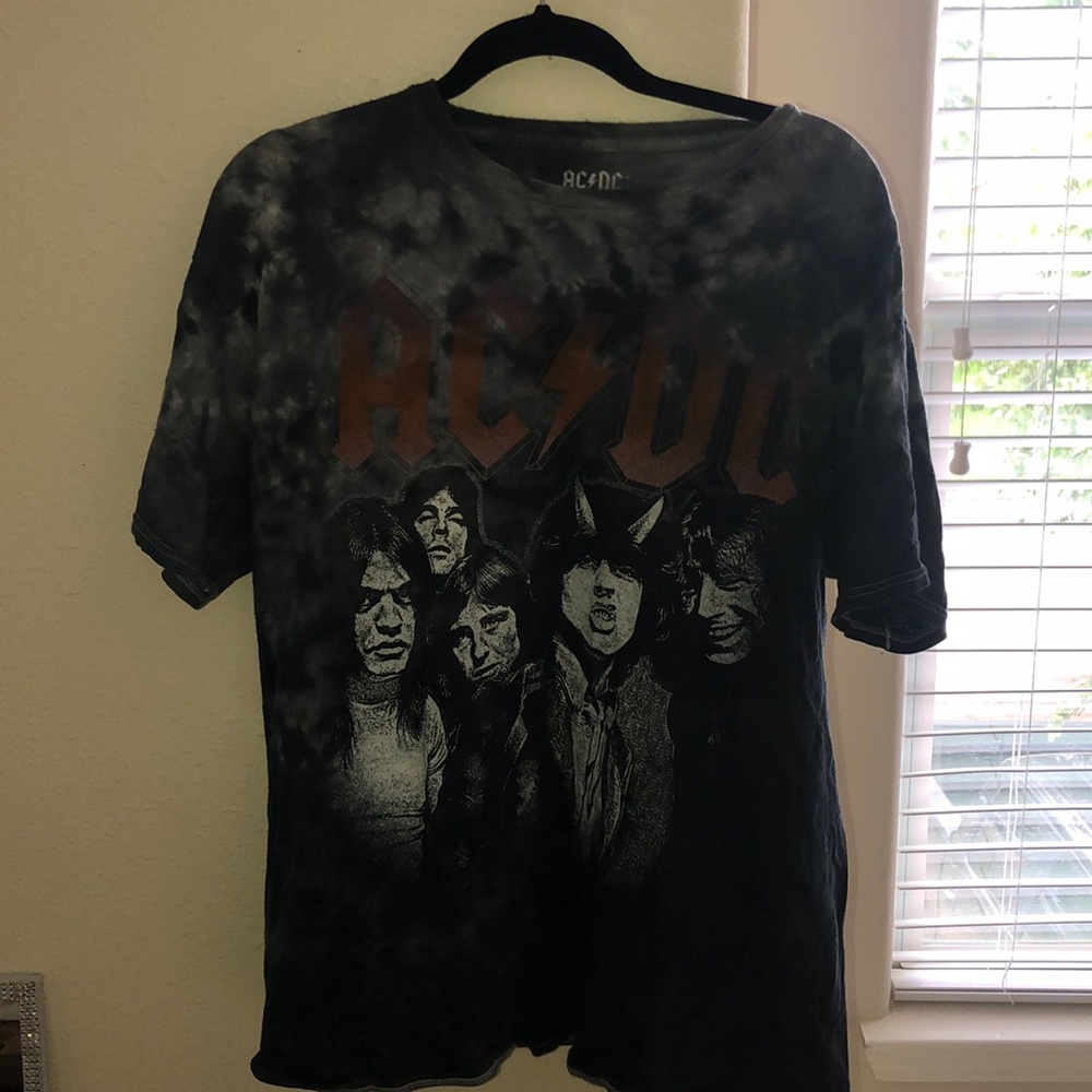 Tye Dye AC/DC band t-shirt
